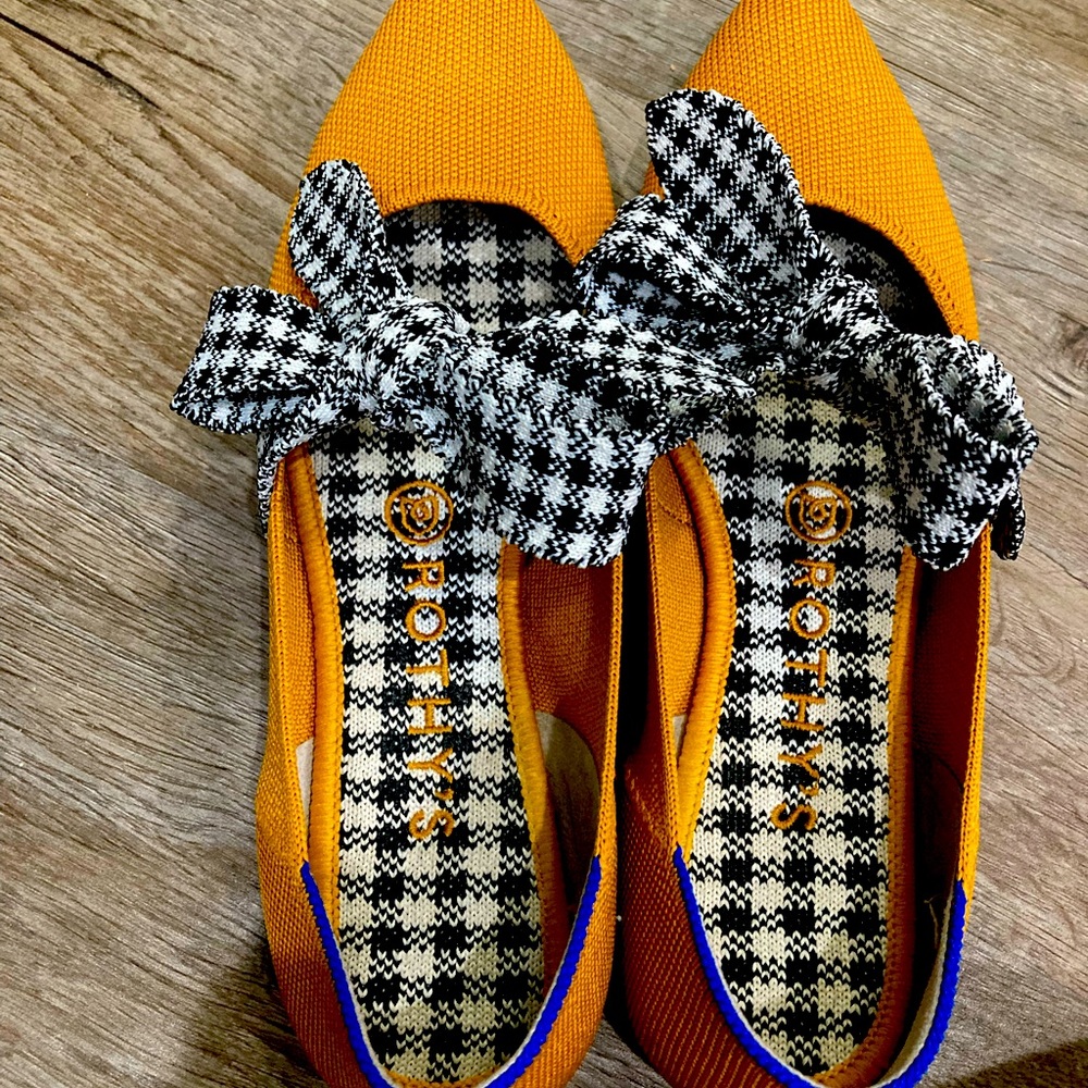 Gold Gingham Mary Janes